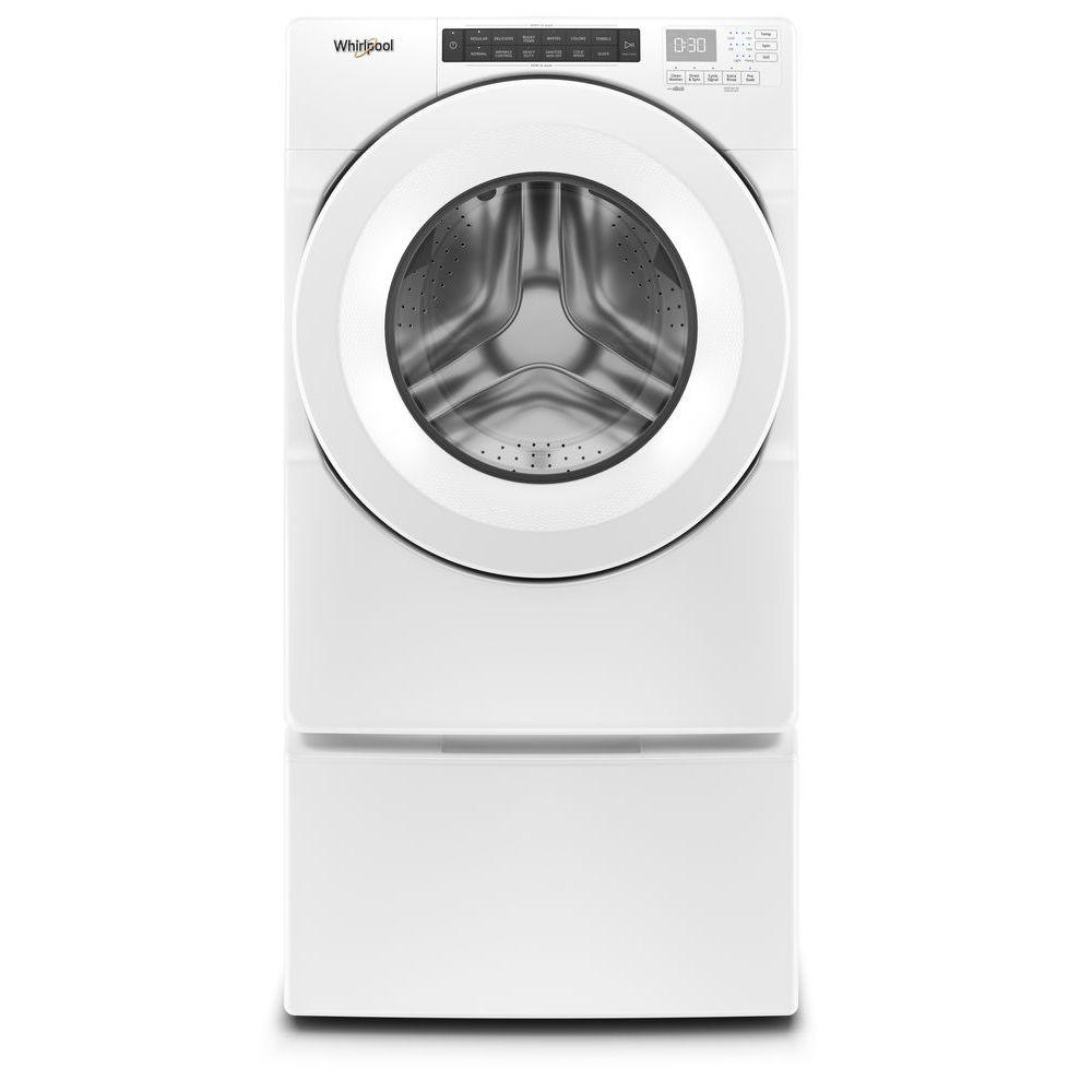 Whirlpool 4.3 cu. ft. White Stackable Front Load Washing Machine with Single Dose Dispenser, ENERGY STAR